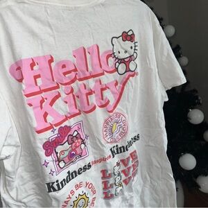 Hello Kitty Graphic Tee in White and Pink